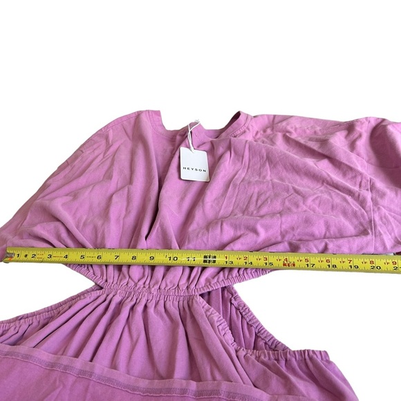 HEYSON Summer Field Full Size Cutout T-Shirt Dress in Carnation Pink 2XL - Picture 15 of 15